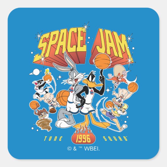 SPACE JAM™ TUNE SQUAD™ 1996 Graphic Quadratischer Aufkleber (Vorderseite)