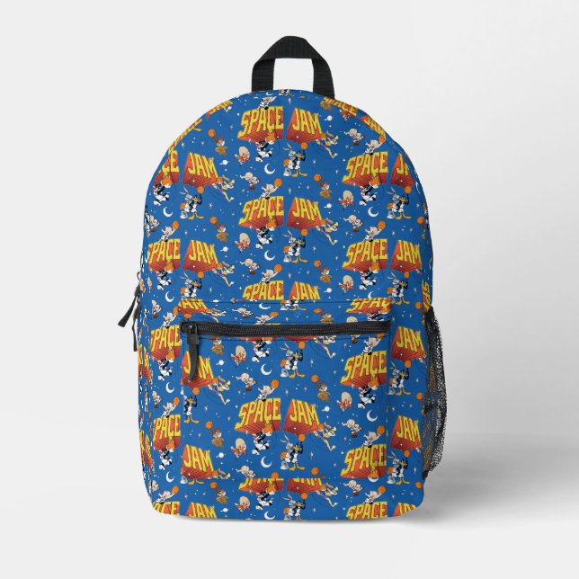 SPACE JAM™ TUNE SQUAD™ Outter Space Pattern Bedruckter Rucksack (Vorderseite)