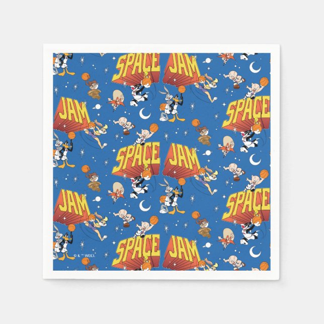 SPACE JAM™ TUNE SQUAD™ Outter Space Pattern Serviette (Vorderseite)