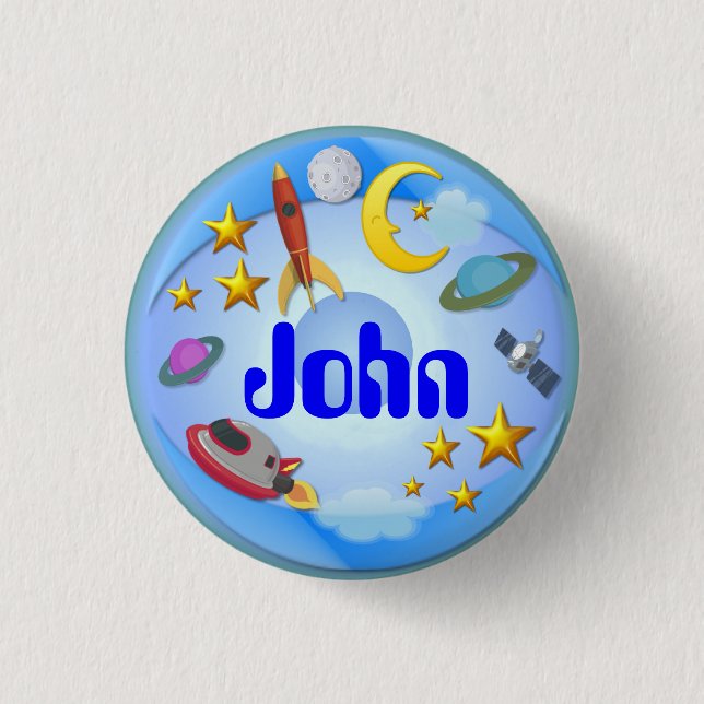 Space Journey ~ Name Button # 2 (Vorderseite)