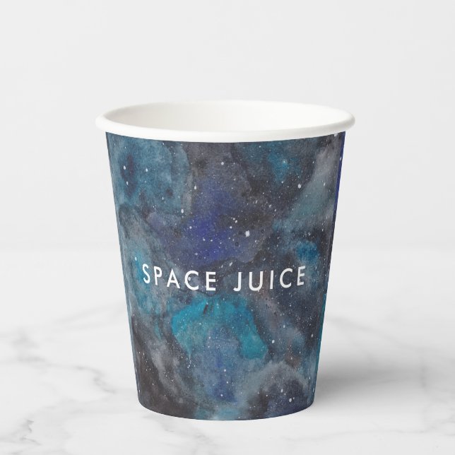 Space Juice Galaxy Stars Custom Pappbecher (Vorderseite)