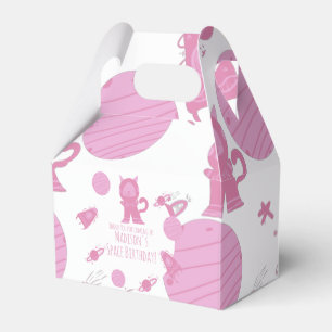 Space-Katze Pink-Galaxie Geburtstags-Geschenkbox Geschenkschachtel