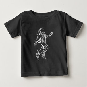Space Kicks: Geflügelter Astronautenflug Baby T-shirt