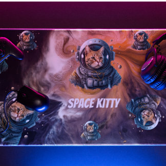 Space Kitty Desktop Schreibtischunterlage