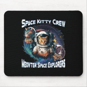 Space Kitty Space Explorers Niedlich Kitty in Spac Mousepad