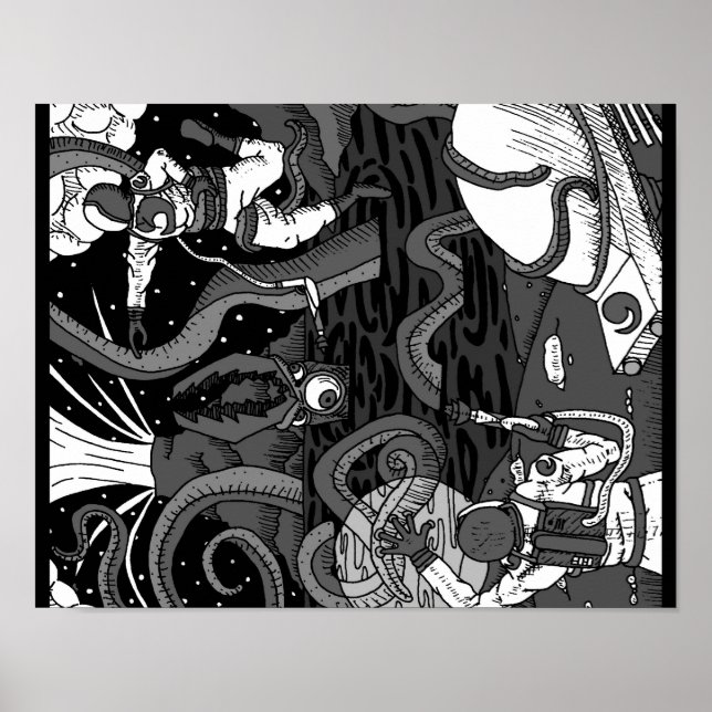 Space Kraken Poster (Vorne)