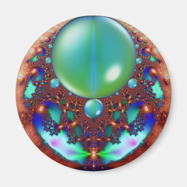 Space Lace Kühlschrankmagnet (Vorne)