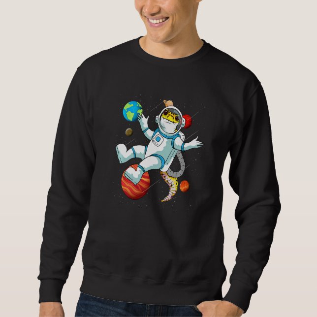 Space Leopard Gecko For Gecko Sweatshirt (Vorderseite)