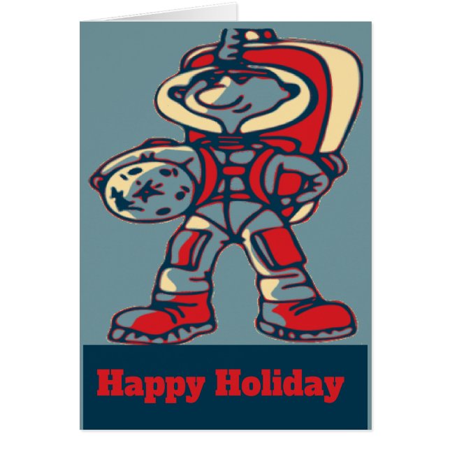 Space Man Holiday, modifier le texte (Devant)