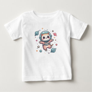 Space Meow-naut, niedliche Kawaii-Katze Baby T-shirt