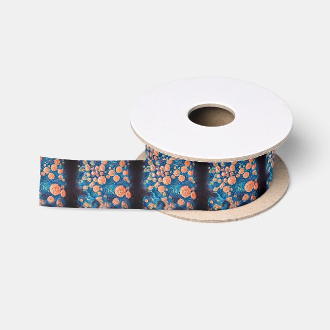 Space Mimosa Goldener Nebel Blossom Satinband (Spule)