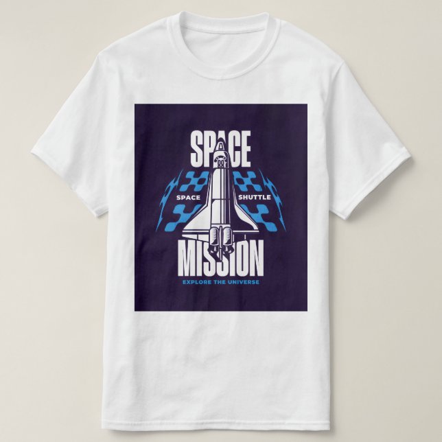 Space Mission – Explore the Universe T-Shirt (Design vorne)