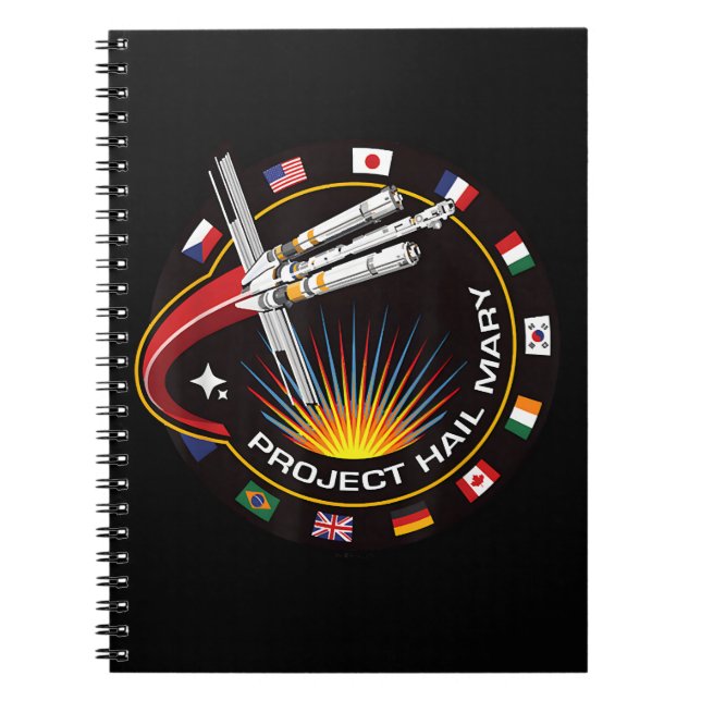 Space Mission Patch Notizblock (Vorderseite)