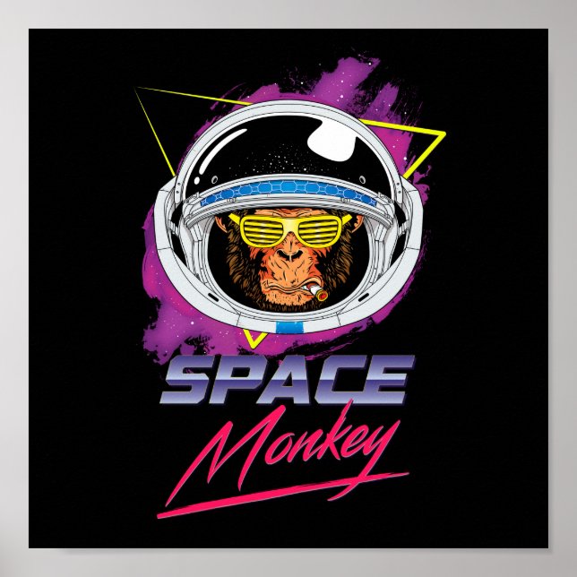 Space Monkey 80er Poster (Vorne)