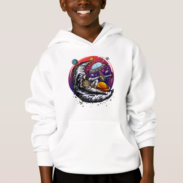 Space Moon Cheese Hoodie (Vorderseite)