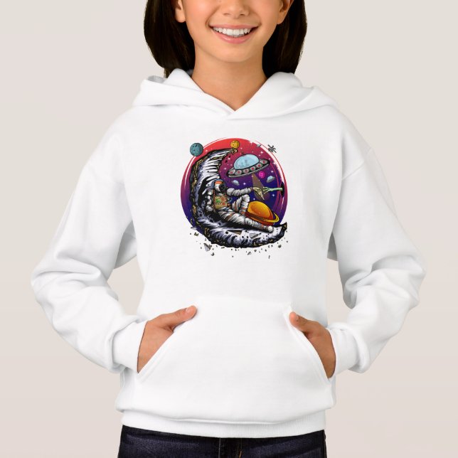 Space Moon Cheese Hoodie (Vorderseite)