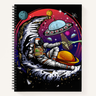 Space Moon Cheese Notizbuch
