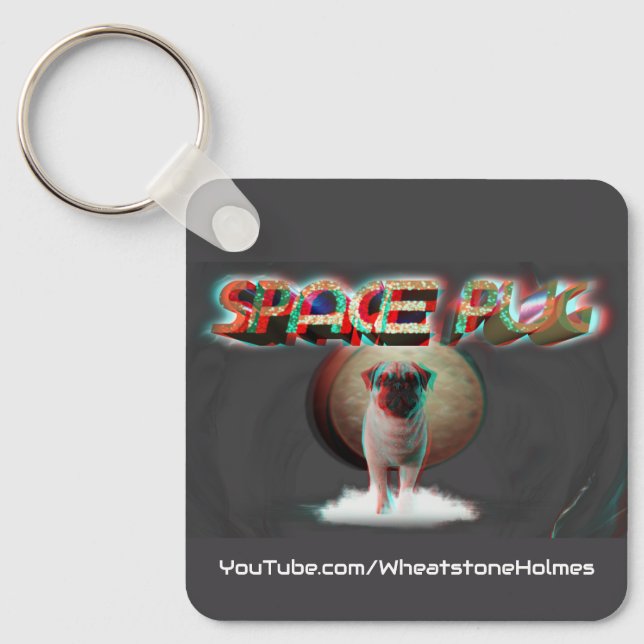 Space Mops 3D Schlüsselanhänger (Vorderseite)