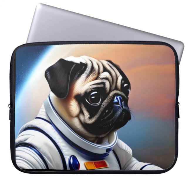 Space Mops Laptopschutzhülle (Vorderseite)