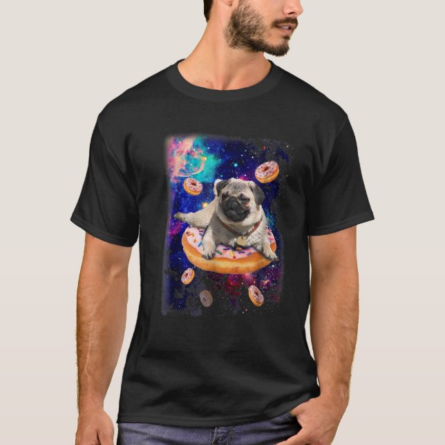 Space Mops Riding Donuts Shirt Galaxy (Vorderseite)
