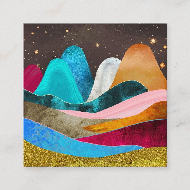 Space Mountains Begleitkarte (Vorderseite)