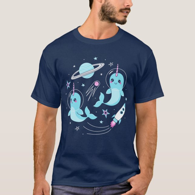 Space Narwhals T-Shirt (Vorderseite)
