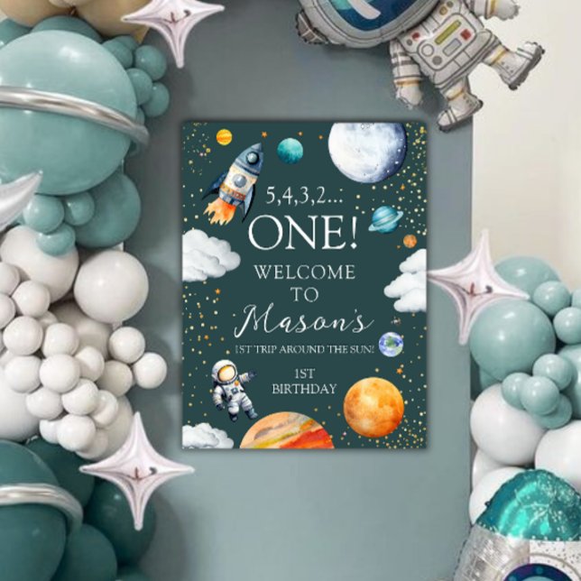 Space One Birthday Welcome Poster (Von Creator hochgeladen)