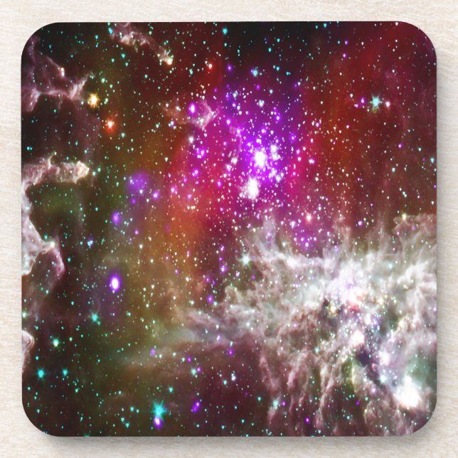 Space - Pacman Nebula Getränkeuntersetzer (Vorderseite)