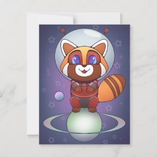 Space Panda Chippy! Postkarte