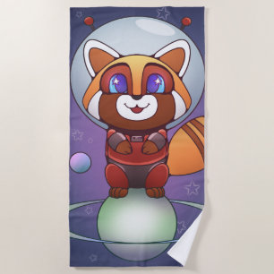 Space Panda Chippy! Strandtuch