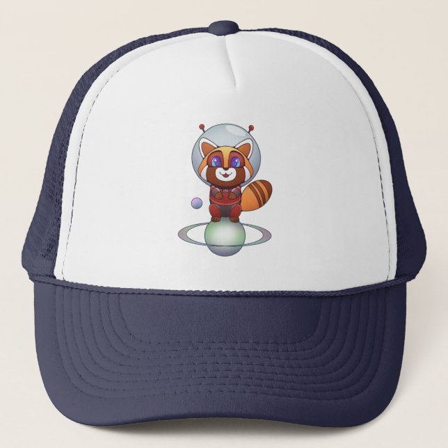 Space Panda Chippy! Truckerkappe (Vorderseite)