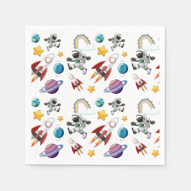Space Paper Serviette (Vorderseite)