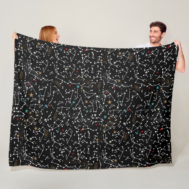 Space Pattern Fleece-Decke Fleecedecke (Beispiel)