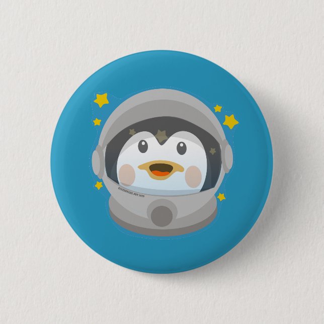 Space Penguin Button (Vorderseite)