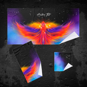 Space Phoenix Nebula Badhandtuch Set