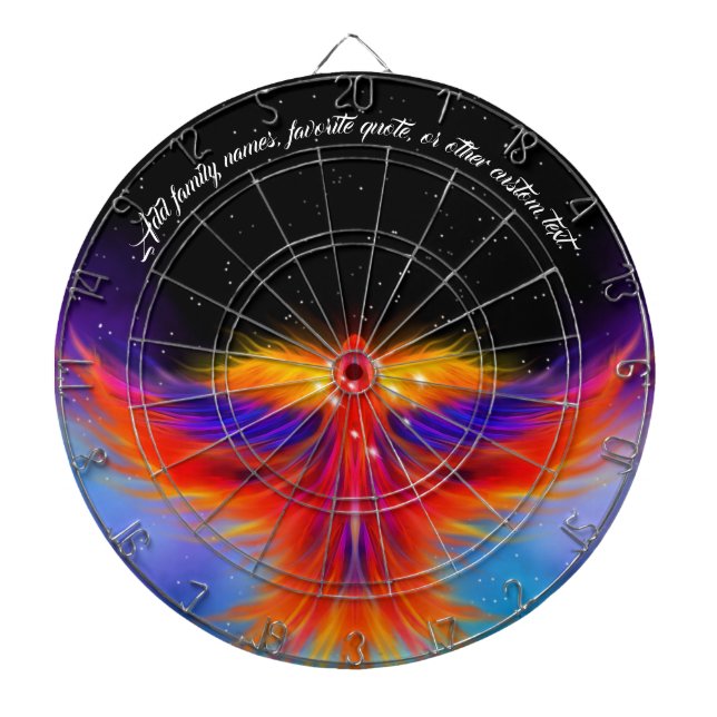 Space Phoenix Nebula Dartscheibe (vorne)