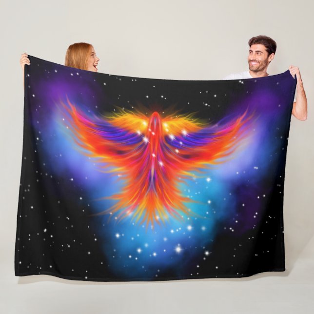 Space Phoenix Nebula Fleecedecke (Beispiel)