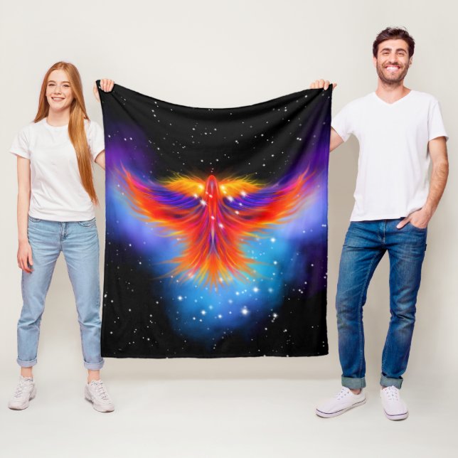 Space Phoenix Nebula Fleecedecke (Beispiel)