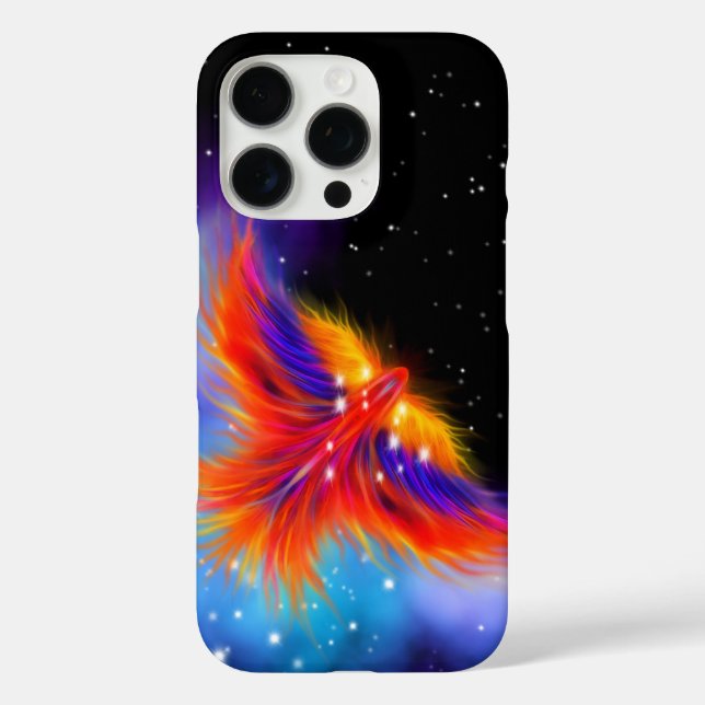 Space Phoenix Nebula iPhone 16 Pro Hülle (Rückseite)