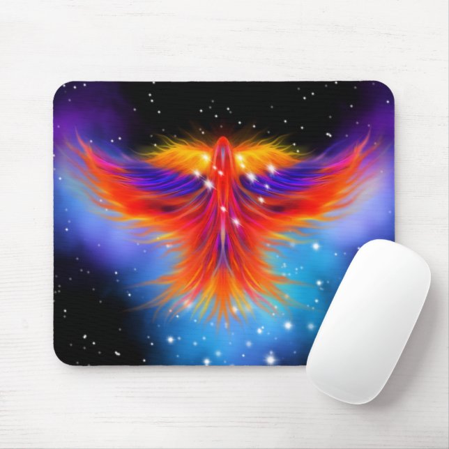 Space Phoenix Nebula Mousepad (Mit Mouse)