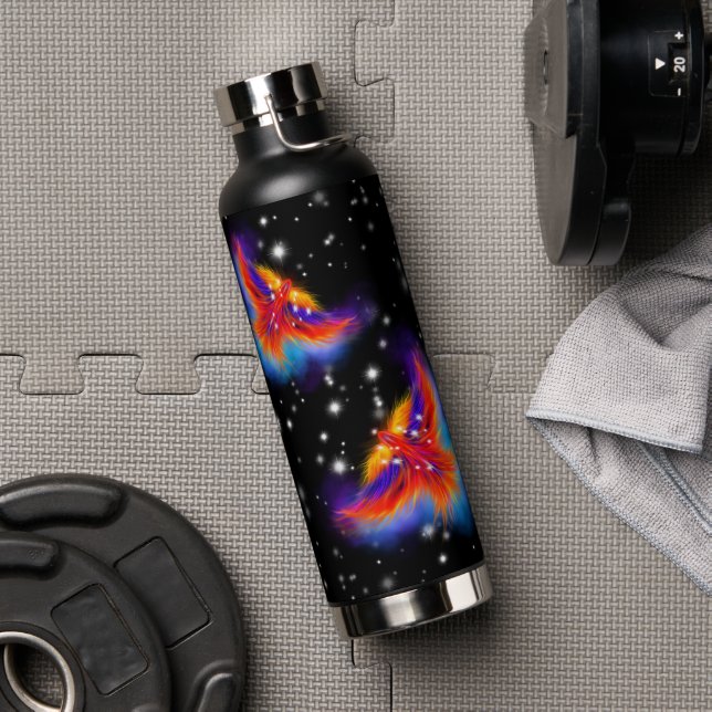 Space Phoenix Nebula Trinkflasche (Fitnessstudio)