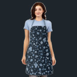 Space Planets Rockets Raumschiff Moons Blue Fun Schürze<br><div class="desc">Dekorieren Sie Ihre Küche mit dieser lustigen Schürze. Macht ein großartiges Geschenk! Sie können ihn anpassen und auch Text hinzufügen. Karo in meinem Shop für viel mehr Farben und Muster! Lass mir Bescheid, wenn du etwas Angewohntes willst.</div>