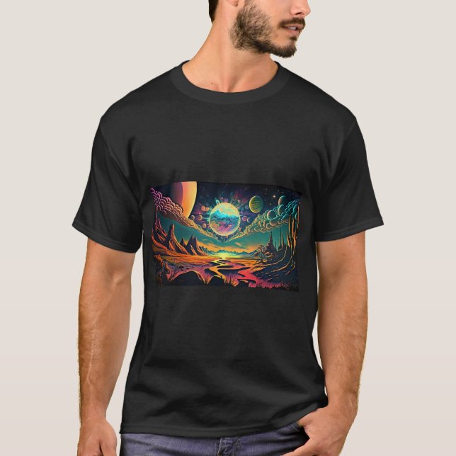 Space Psychedelic T-Shirt (Vorderseite)