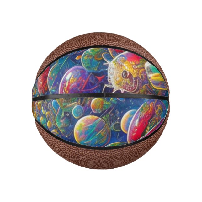 Space Race Mini-Basketball Mini Basketball (Vorderseite)