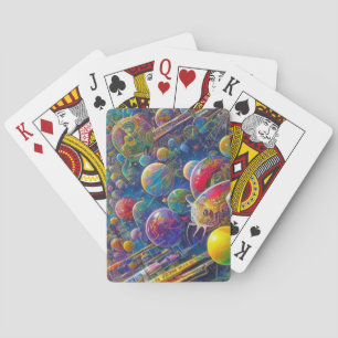 Space Race Poker Spielkarten
