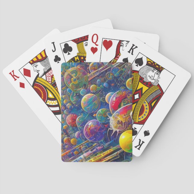Space Race Poker Spielkarten (Rückseite)
