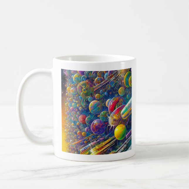 Space Race-Tasse Kaffeetasse (Links)