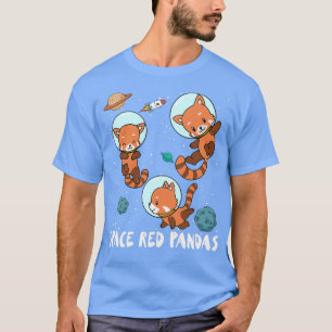 Space Red Pandas Astronauten Raumfahrzeug Geschenk T-Shirt