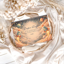 Space Rocket Clouds Diapper Raffle