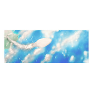 Space Rocket Hub aus dem Start. Fotodruck